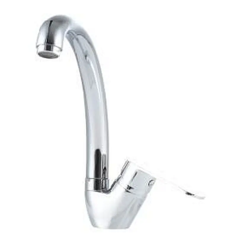 Brass kitchen mixer‚normal cartridge‚zinc handle‚S/S Spout‚3/8*35CM S/S hose