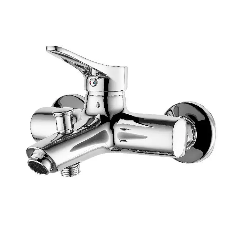 Brass bath mixer‚wanhai cartridge‚ zinc handle‚w/o shower and hose‚ 60g Brass Excentric+ S/S cover