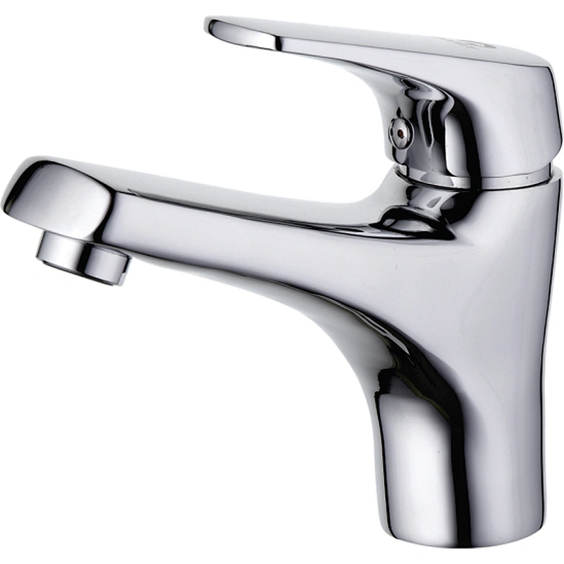 Brass Basin mixer‚wanhai cartridge‚zinc handle‚w/o pop up‚3/8*35CM S/S hose