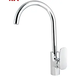Rubinetto da cucina per lavello in ottone cromato a cascata TIEMA