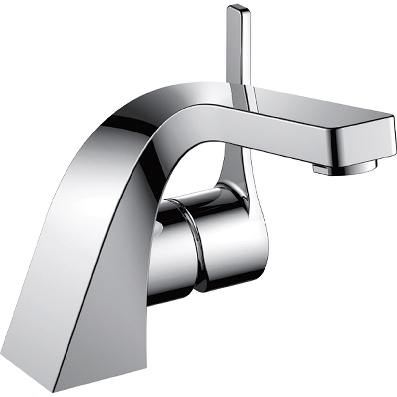 Brass Basin mixer‚wanhai cartridge‚zinc handle‚w/o pop up‚3/8*35CM S/S hose