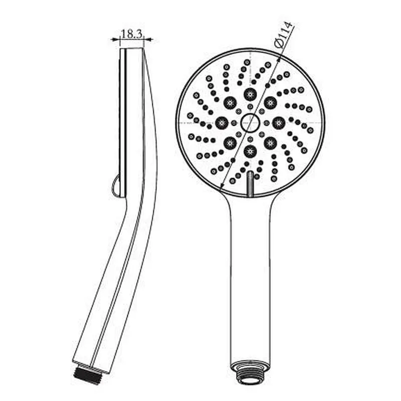 Plastic shower head