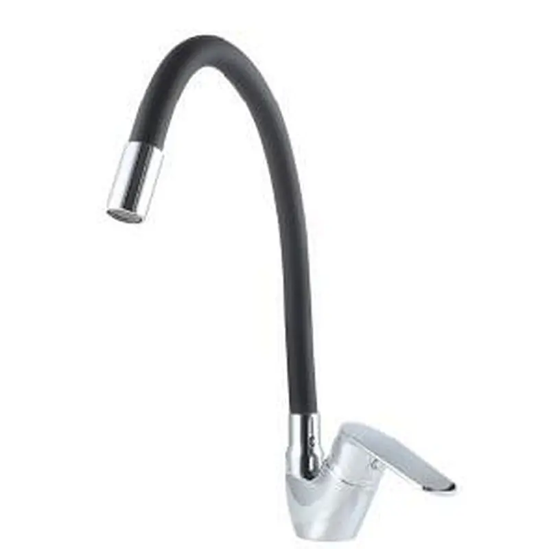 Brass kitchen mixer‚normal cartridge‚zinc handle‚S/S Spout‚3/8*35CM S/S hose