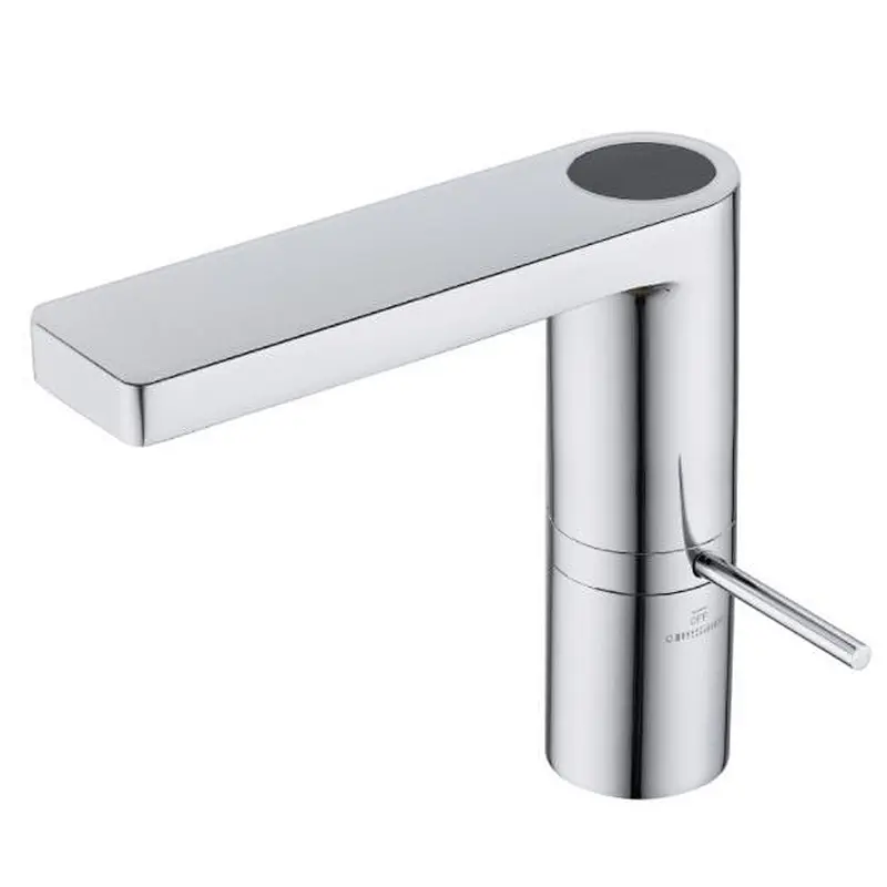 Brass basin mixer‚ 25mm wanhai cartridge‚ without pop up‚ 3/8*35CM s/s hose