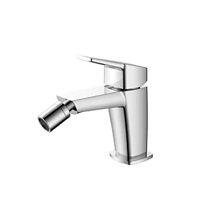 Brass Bidet mixer‚wanhai cartridge‚zinc handle‚w/o pop up‚3/8*35CM S/S hose
