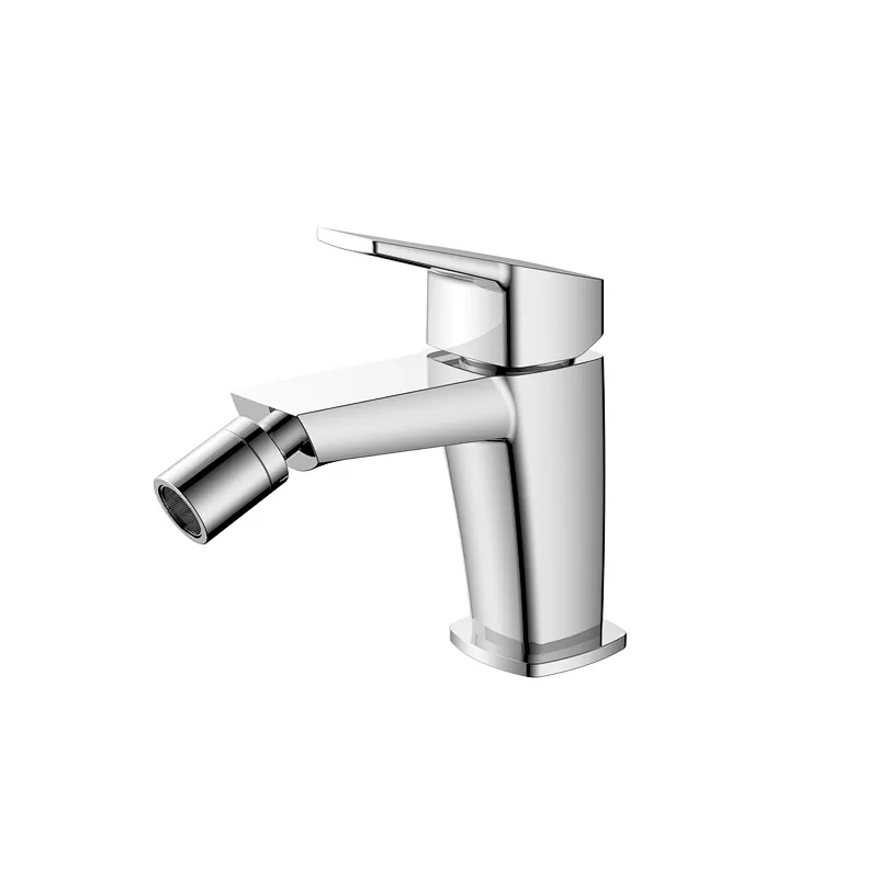 Brass Bidet mixer‚wanhai cartridge‚zinc handle‚w/o pop up‚3/8*35CM S/S hose