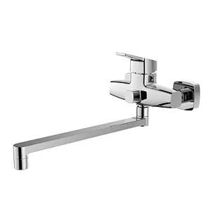 Brass kitchen and shower mixer‚normal cartridge‚ zinc handle‚ brass spout‚ 65g Brass Excentric+ S/S cover