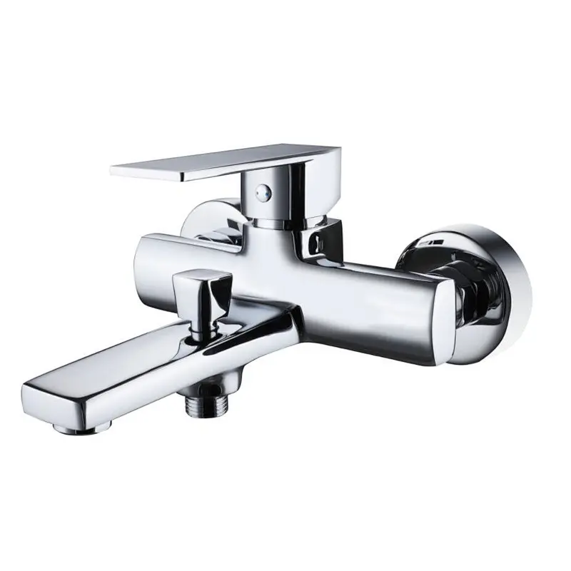 Brass bath mixer‚wanhai cartridge‚ zinc handle‚w/o shower and hose‚ ‚65g Brass Excentric 48g+cover
