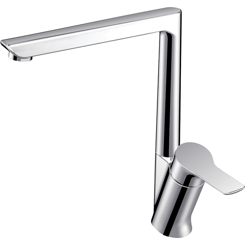 Brass Kitchen mixer‚ wanhai cartridge‚zinc handle‚brass casting spout‚3/8*35CM S/S hose
