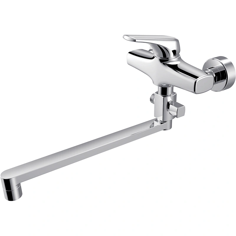 Brass kitchen and shower mixer‚normal cartridge‚ zinc handle‚Brass spout+brass drivert‚ 65g Brass Excentric+ S/S cover