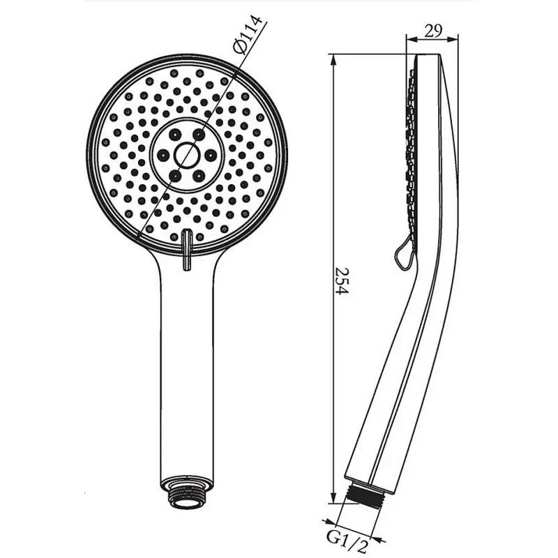 Plastic shower head