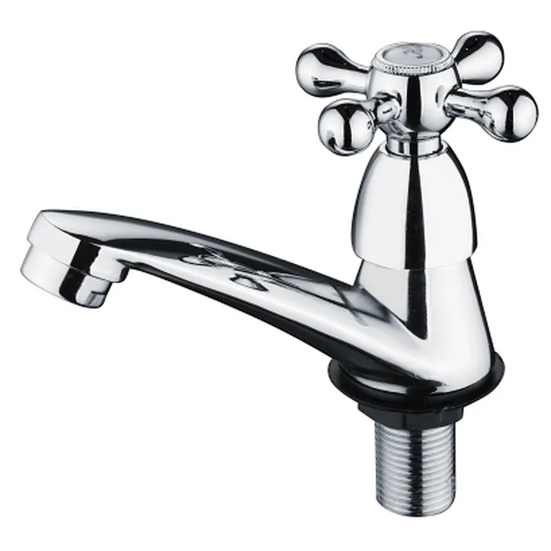 Zinc basin tap, brass head valve, 077# Plastic handle, plastic cover, plastic aerator, plastic nut