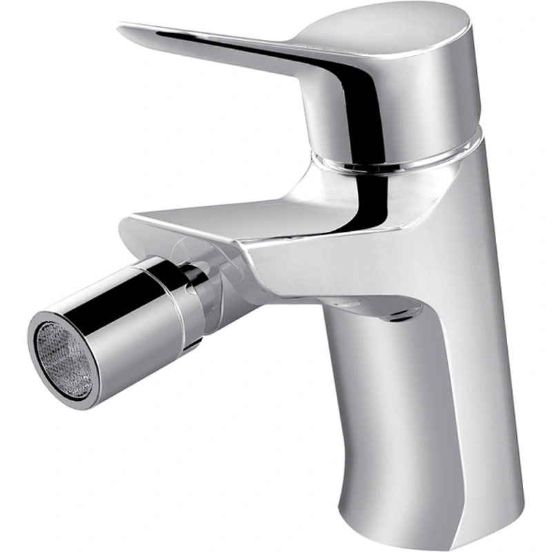 Brass Bidet mixer‚wanhai cartridge‚zinc handle‚w/o pop up‚3/8*35CM S/S hose
