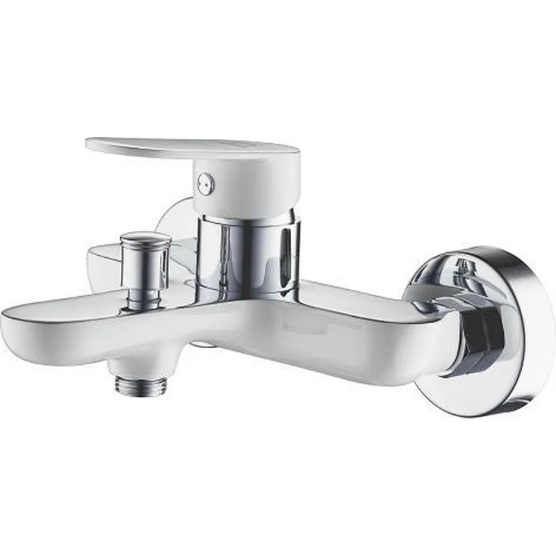 Brass bath mixer (C+W)‚wanhai cartridge‚ zinc handle‚w/o shower and hose‚ 65g Brass Excentric+ S/S cover