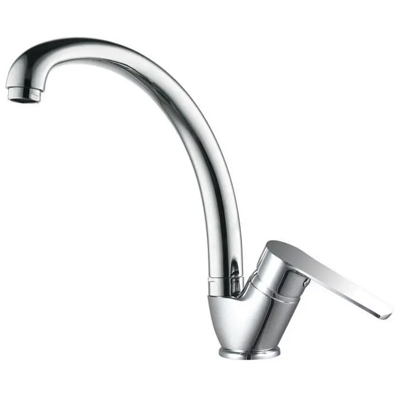 Brass kitchen mixer‚wanhai cartridge‚zinc handle‚S/S Spout‚3/8*35CM S/S hose