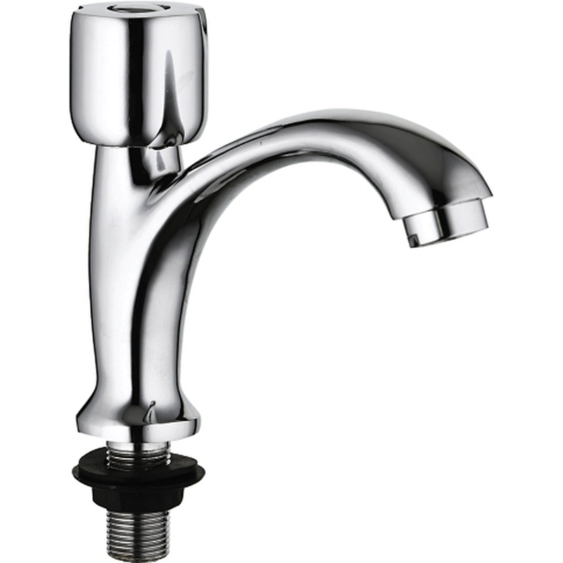 Zinc basin tap‚ brass half turn head valve‚ 0808# zinc handle‚ plastic aerator‚ plastic nut