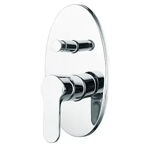 Brass double function Concealed mixer‚S/S cover‚ wanhai  cartridge‚zinc handle‚ W/O shower