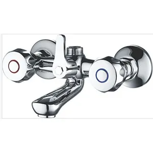 Brass bath mixer, brass head valve, GS zinc handle, without shower and hose, S/S inside nut +s/s outside nut, 304# S/S Excentric 48g+ 201 S/S cover
