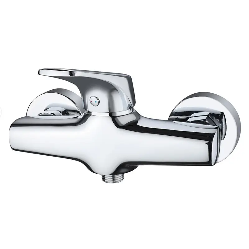 Brass shower mixer‚wanhai cartridge‚ zinc handle‚w/o shower and hose‚ 65g Brass Excentric+ S/S cover