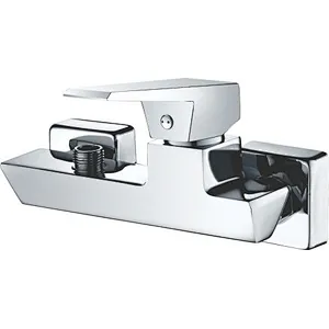 Brass shower mixer‚wanhai cartridge‚ zinc handle‚w/o shower and hose‚ 65g Brass Excentric+ S/S cover