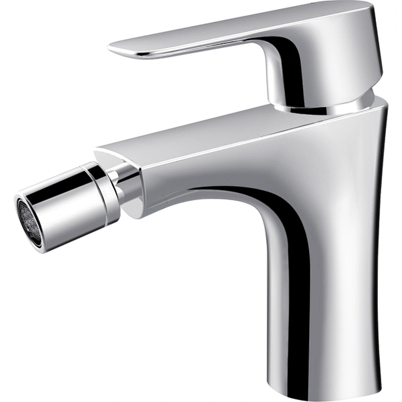 Brass Bidet mixer‚wanhai cartridge‚zinc handle‚w/o pop up‚3/8*35CM S/S hose