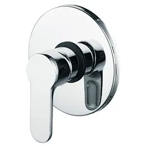 Brass single function Concealed mixer‚S/S cover 135MM‚ wanhai cartridge‚zinc handle‚ W/O shower