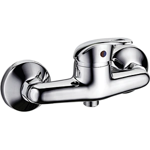 Brass shower mixer‚normal cartridge‚ zinc handle‚w/o shower and hose‚ brass inside nut+outside nut‚304# S/S Excentric 48g+cover