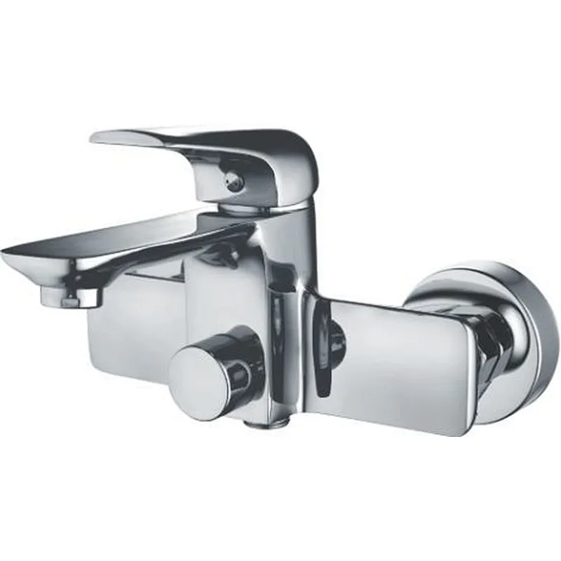 Brass bath mixer‚wanhai cartridge‚ zinc handle‚w/o shower and hose‚ 65g Brass Excentric+ S/S cover