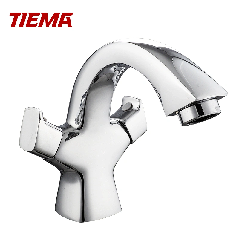 Online Wholesale Two Handles Brass Basin Faucet