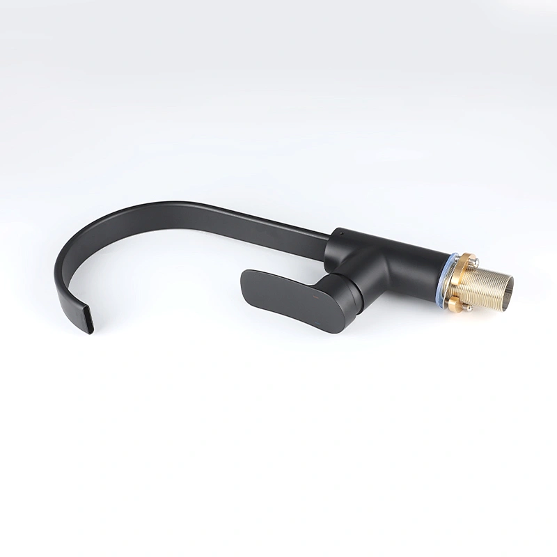 Cartucce filtranti per acqua sanitaria Rubinetto per lavello da cucina a cascata in ottone nero