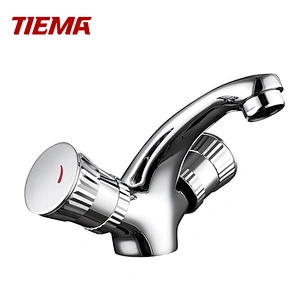 Rubinetto per lavabo rotante a doppia maniglia TIEMA Floor Wash Sildeing
