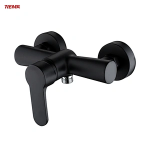 Modern Design Upward Thermostatic Matte Black Bathtub Shower Faucet