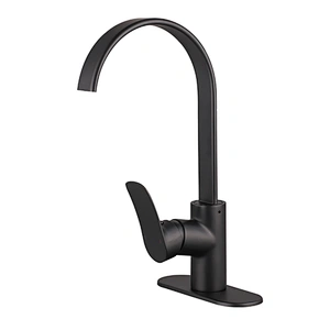 Cartucce filtranti per acqua sanitaria Rubinetto per lavello da cucina a cascata in ottone nero