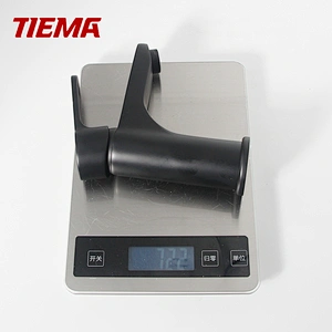 TIEMA Chrome Single Hole Black Bathroom Tap Sets