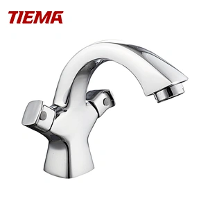 Online Wholesale Two Handles Brass Basin Faucet