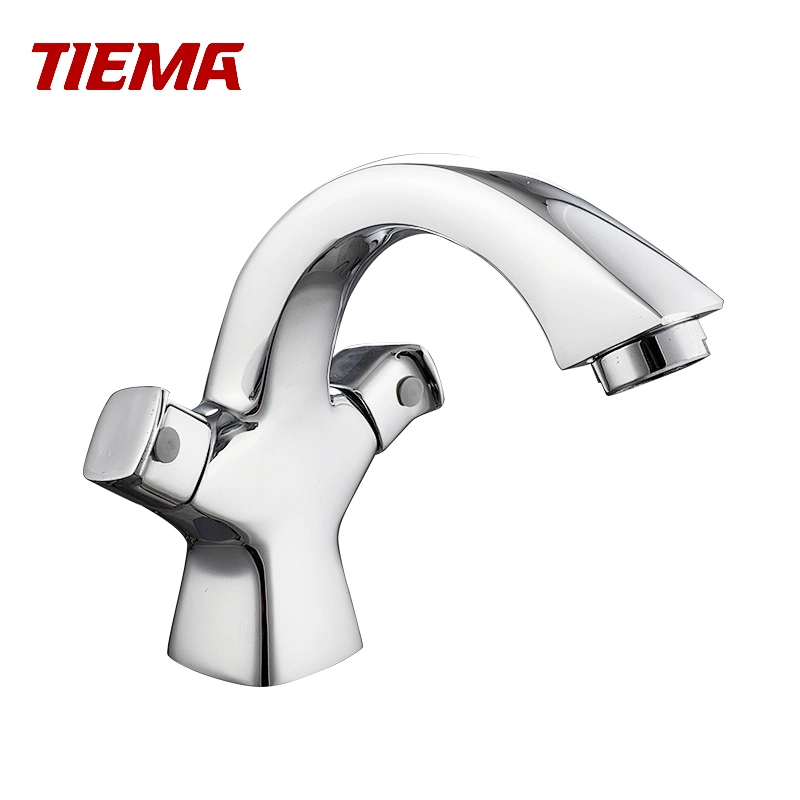 Online Wholesale Two Handles Brass Basin Faucet