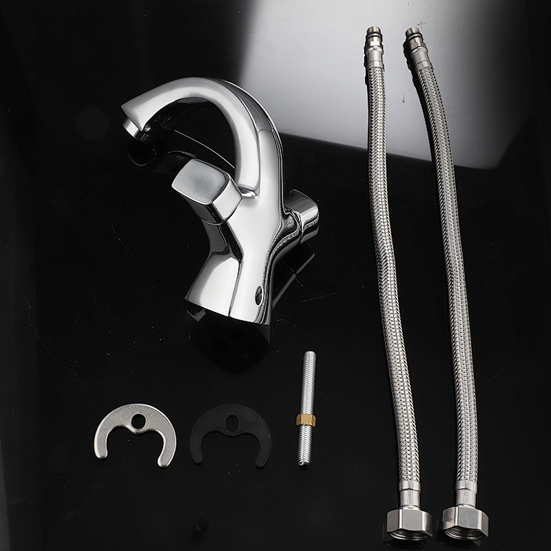 Online Wholesale Two Handles Brass Basin Faucet