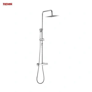 Modern Design Wall-mounted Thermostatic Rain Shower Set with Mixer