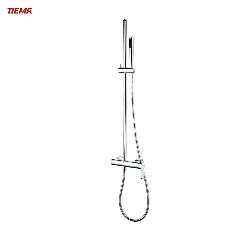 Bộ máy trộn vòi sen điều nhiệt phòng tắm bằng thép không gỉ ống cao