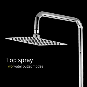Modern Design Wall-mounted Thermostatic Rain Shower Set with Mixer