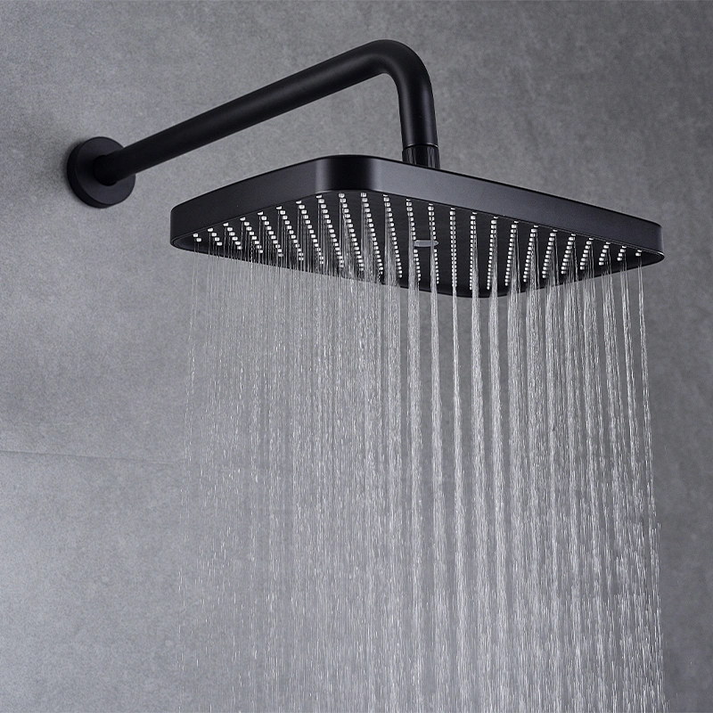 TIEMA 3 Way Waterfall Black Concealed Shower Set