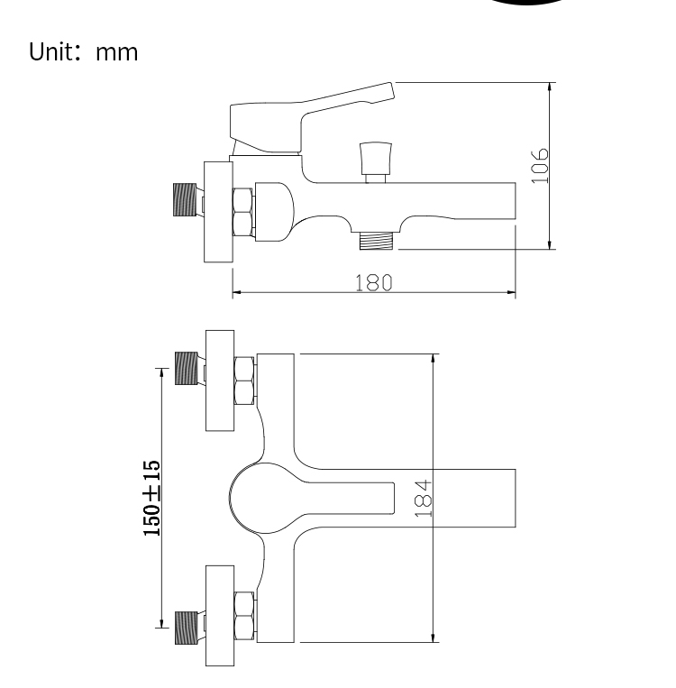 wall mounted waterfall bathtub faucet
