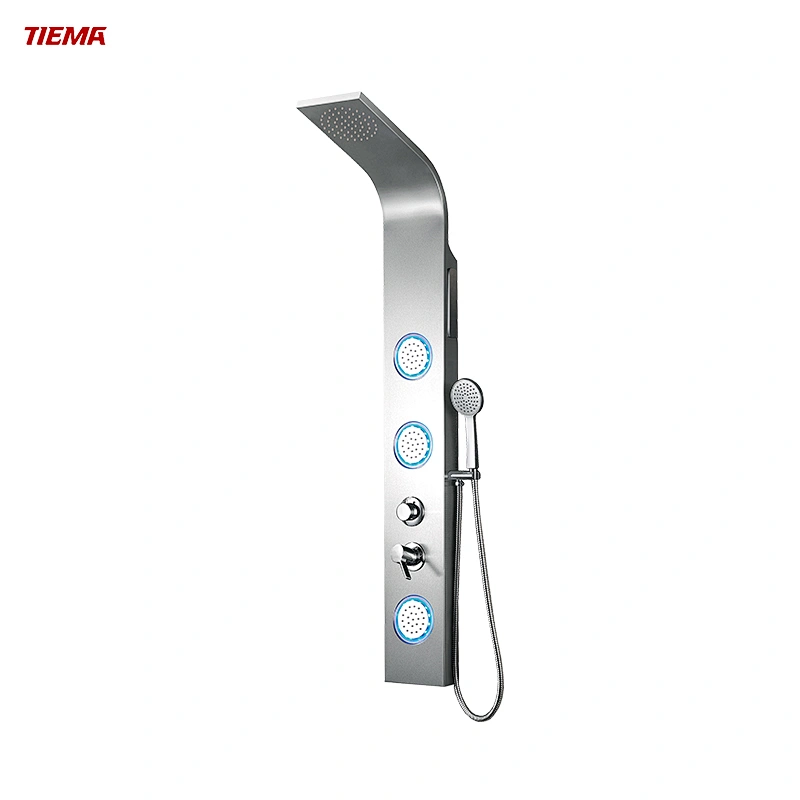 shower panel with led lights