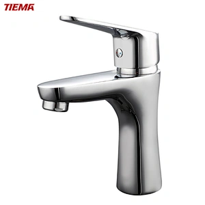 Rubinetto per lavabo in ottone bianco da forno