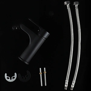 Black Color Brass Chrome Hot And Cold Water Sitting Bidet Faucets