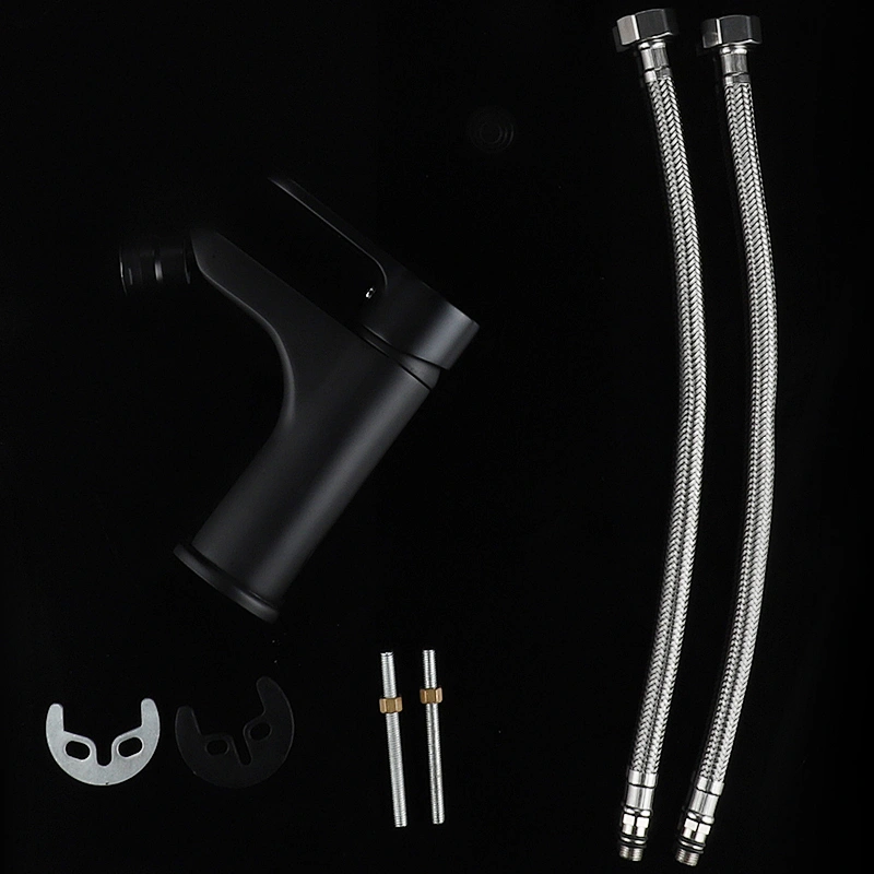 Black Color Brass Chrome Hot And Cold Water Sitting Bidet Faucets