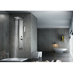 TIEMA Best 304 colonne de douche de salle de bain exposée en acier inoxydable