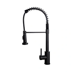 Vòi bếp bằng thép không gỉ 304 gắn trên sàn TIEMA Xịt một lỗ kéo ra