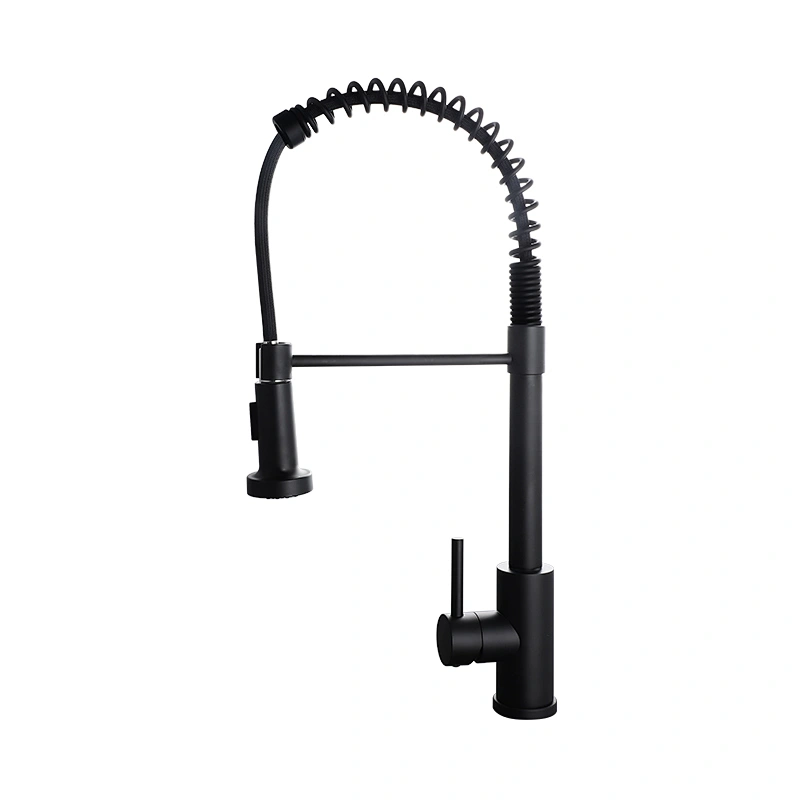 Vòi bếp bằng thép không gỉ 304 gắn trên sàn TIEMA Xịt một lỗ kéo ra