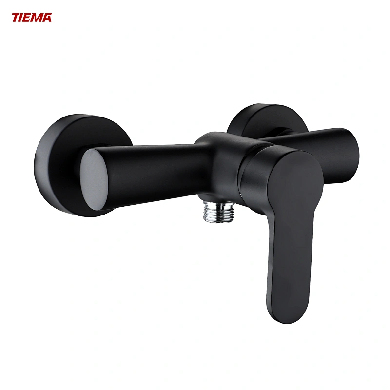 Modern Design Upward Thermostatic Matte Black Bathtub Shower Faucet